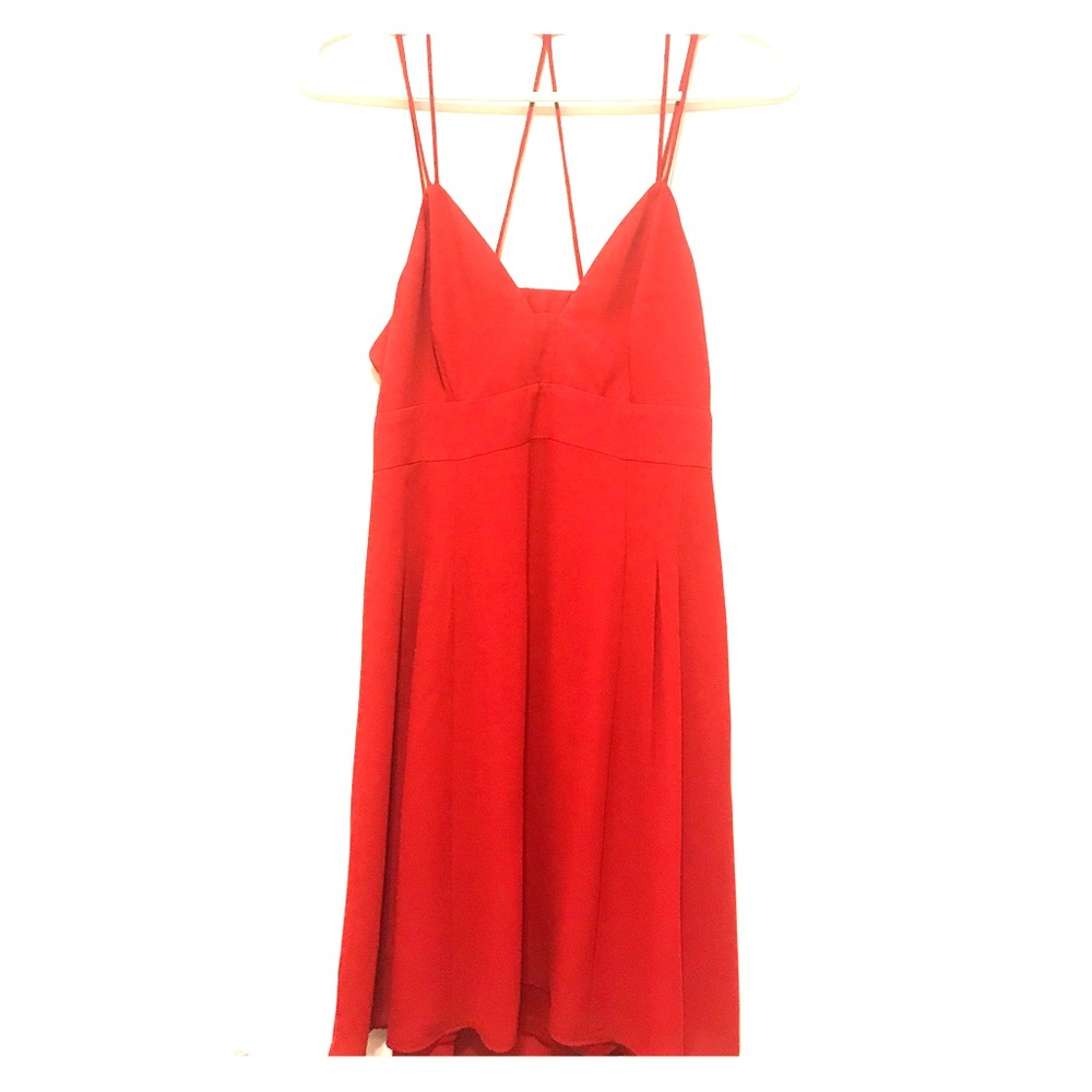 Express red mini dress